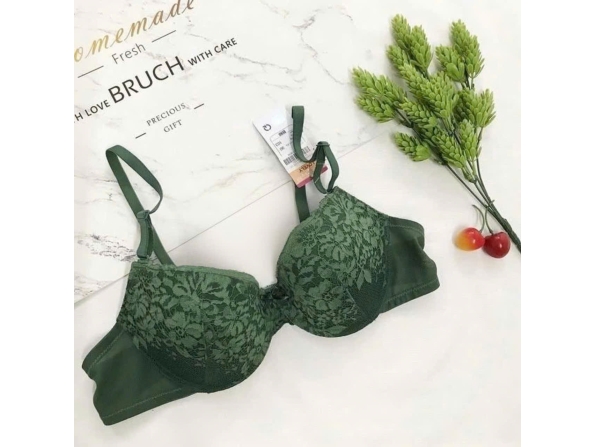 ÁO LOVELY REN LƯỚI 525 - MÀU XANH RÊU